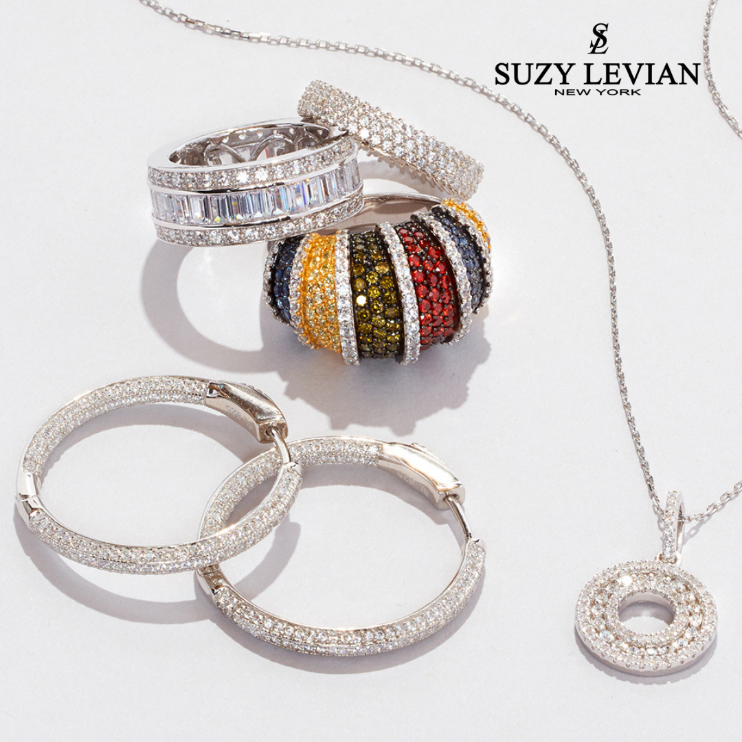 Suzy Levian Sterling Silver, Suzy Levian Jewelry, Suzy Levian Earrings, Suzy Levian Rings, Suzy Levian pendant, Suzy Levain