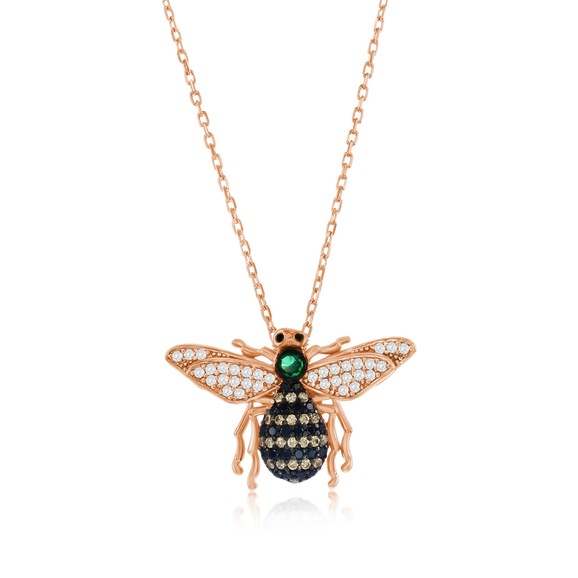 Ittiest Bittiest Baby Bee Necklace in solid sterling silver – Little Girl's Pearls Ittiest Bittiest Baby Bee Necklace in solid sterling silver – Little Girl's Pearls