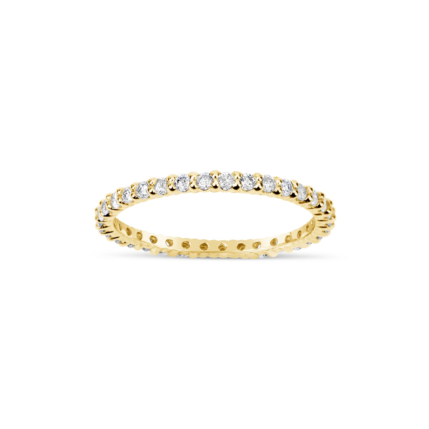 Suzy Levian 14K Yellow Gold 1/2 ct TDW Diamond Eternity Band Ring