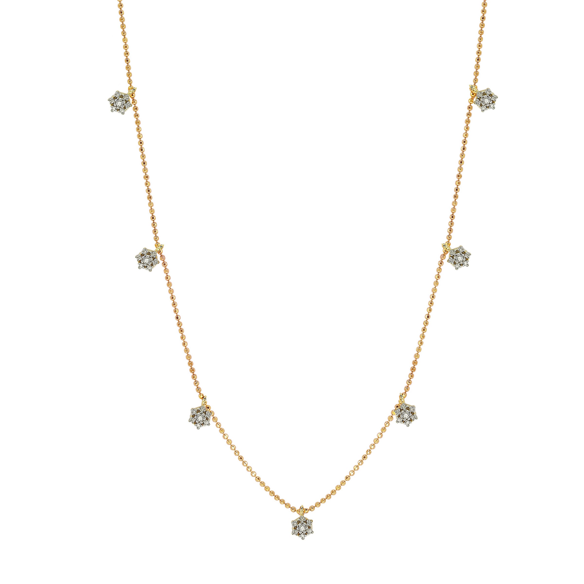 Louis Vuitton Flower Station Gold Tone Necklace