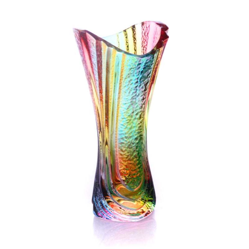 Suzy Levian New York Colorful Crystal Aura Vase