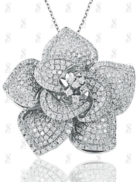 Suzy Levian Pave Cubic Zirconia Sterling Silver Pendant