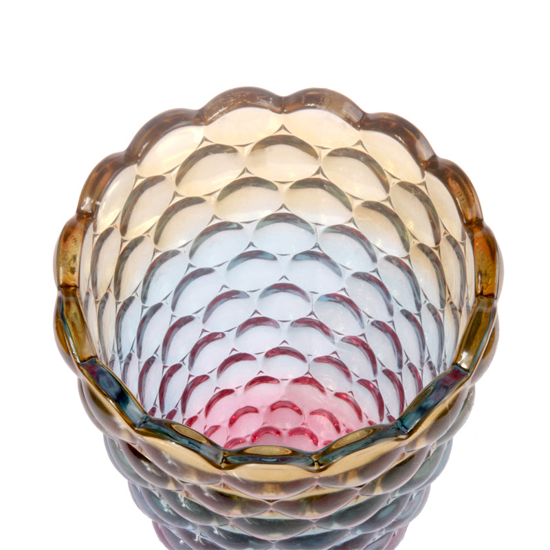 Suzy Levian New York Colorful Crystal Bubbled Vase
