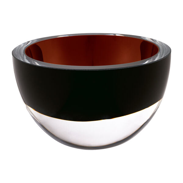 Suzy Levian Dark Brown Crystal Heavy Weight Candy Dish