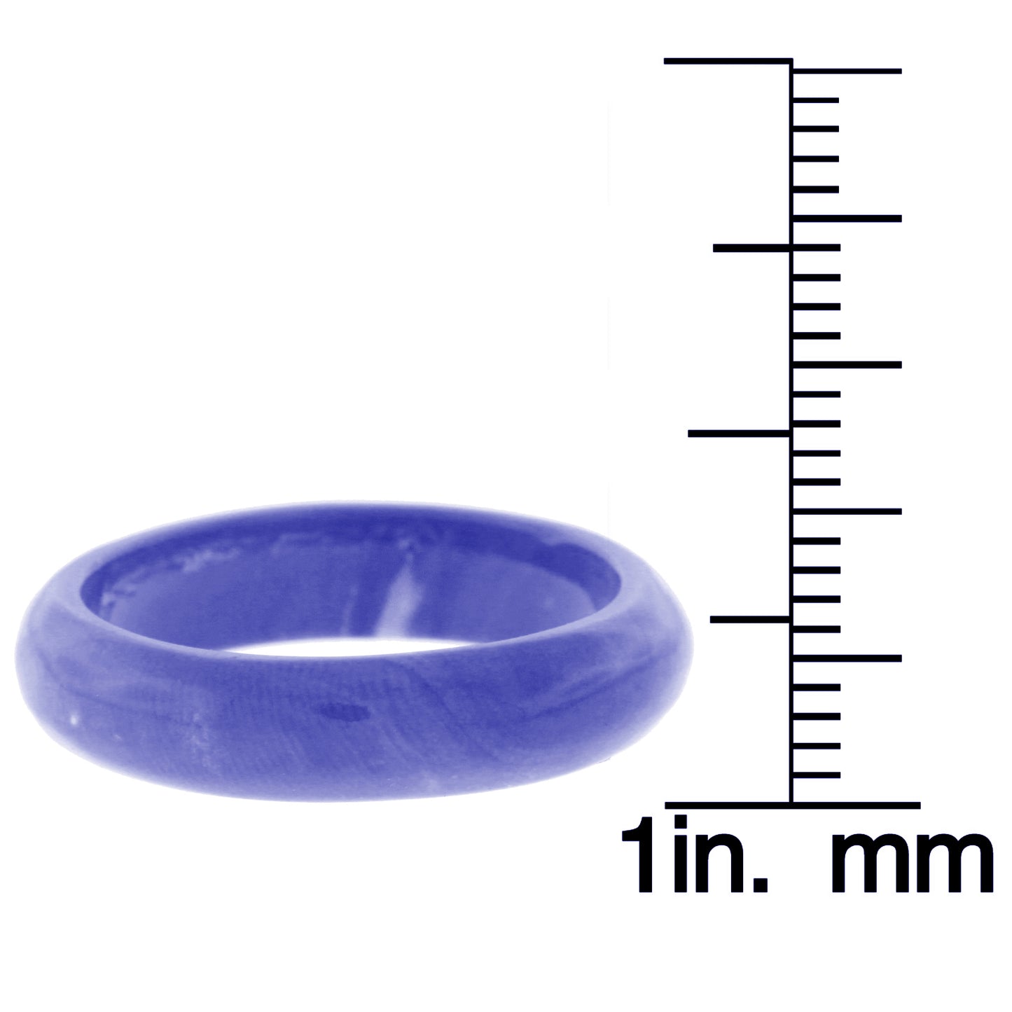 Suzy Levian Italian Hand Carved 6.3ct Natural Lapis Gem Eternity Band Ring