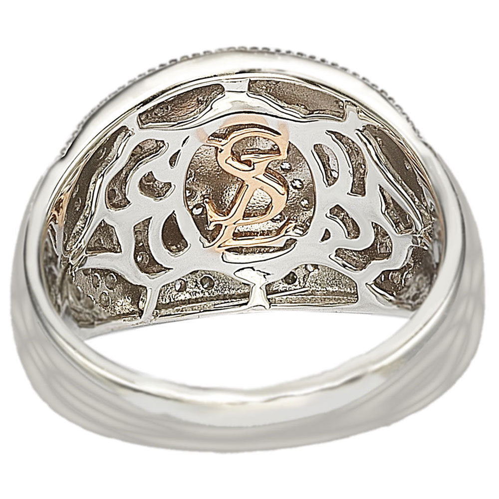 Suzy Levian Sterling Silver Cubic Zirconia Pave Anniversary Ring