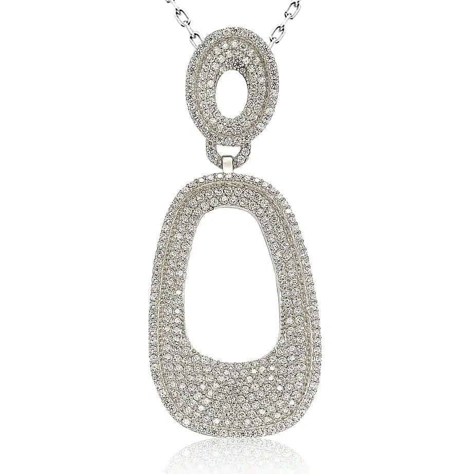 Suzy Levian Sterling Silver Cubic Zirconia Pendant