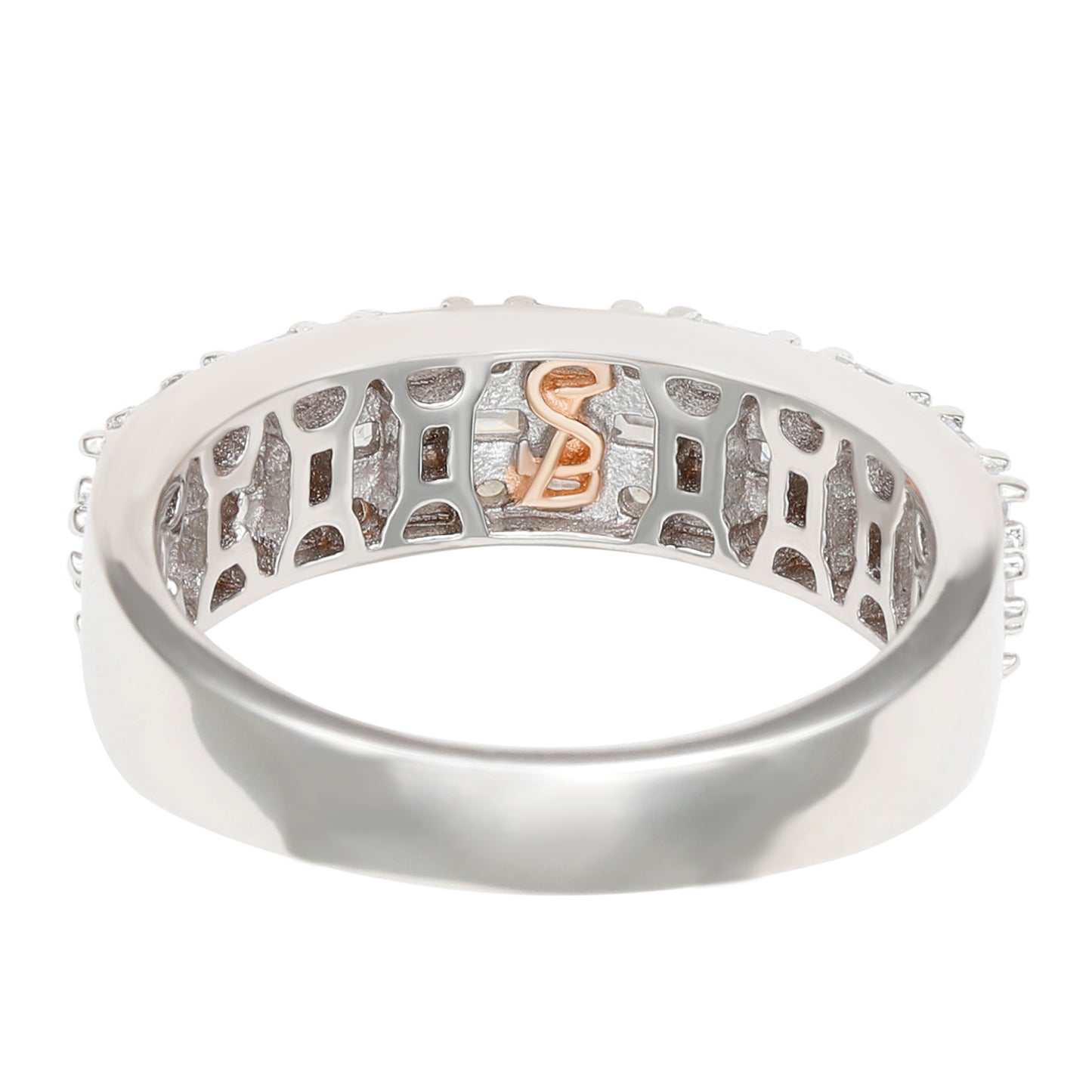 Suzy Levian Sterling Silver White Cubic Zirconia Ring
