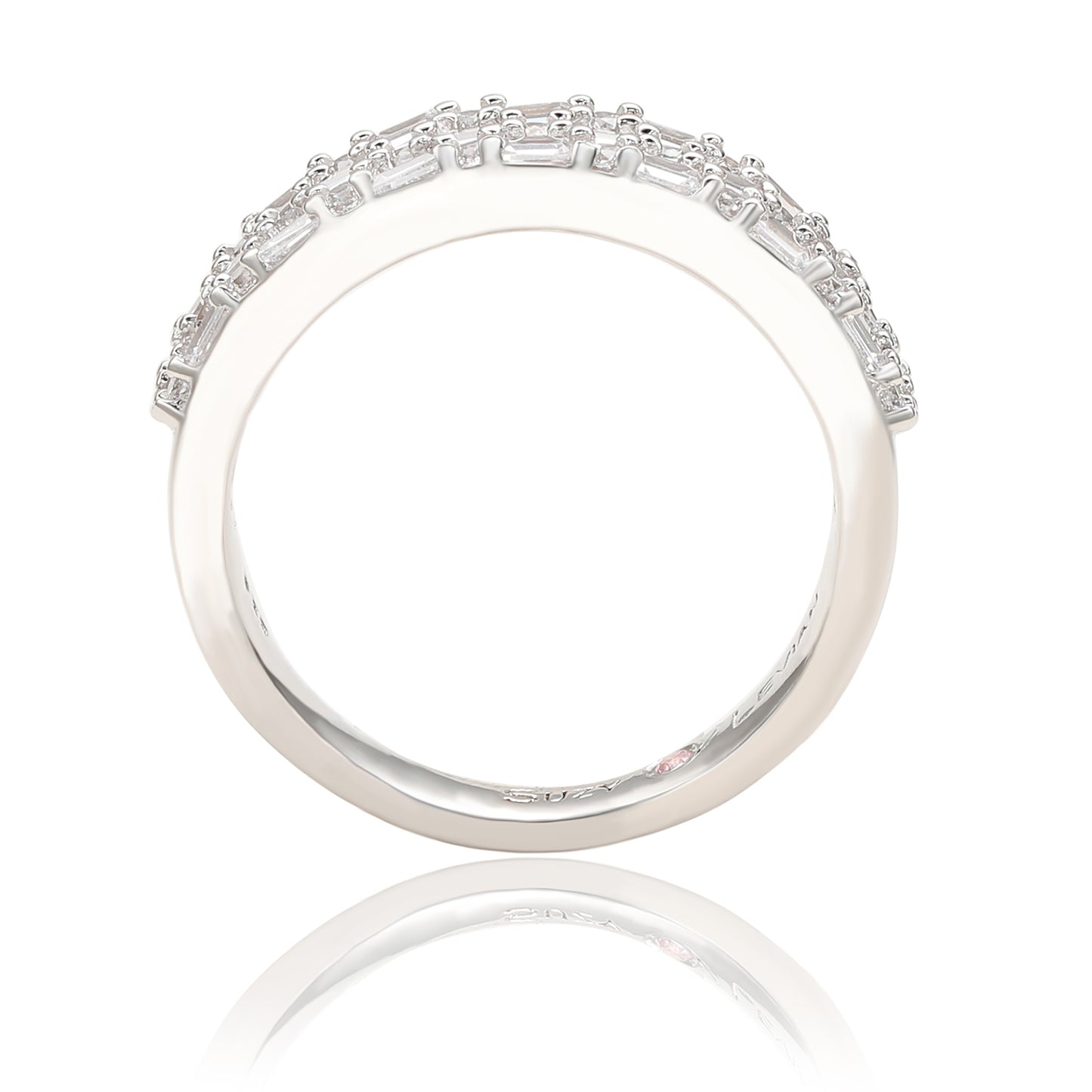 Suzy Levian Sterling Silver White Cubic Zirconia Ring