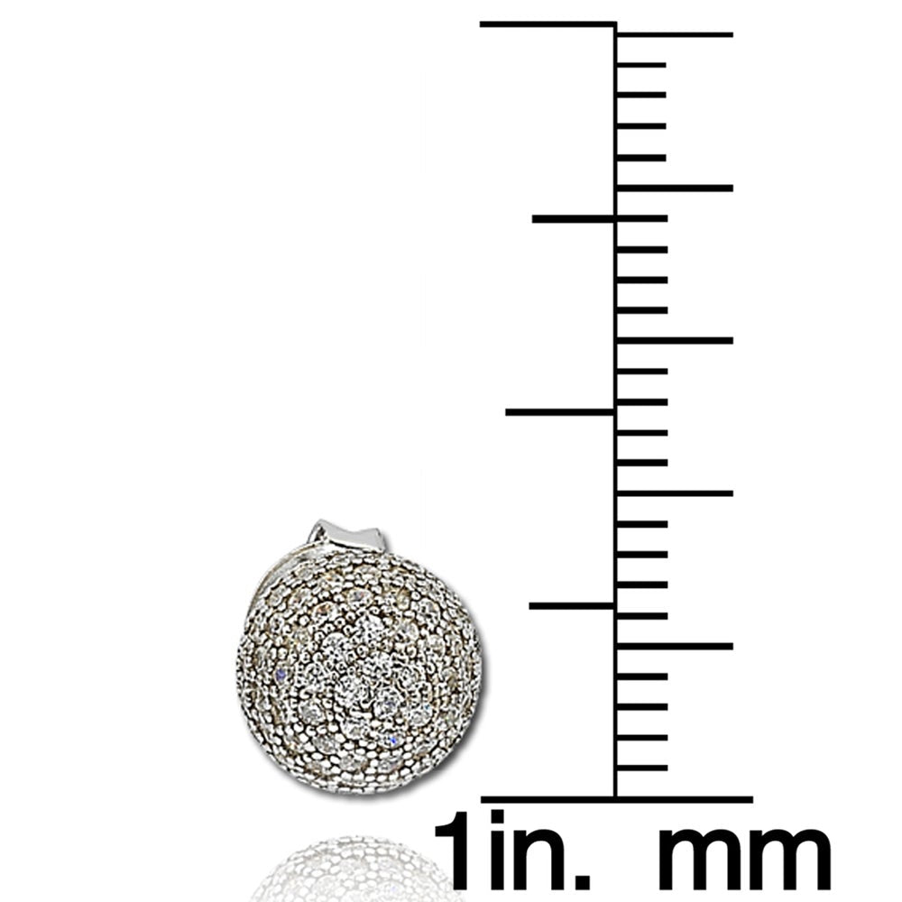 Suzy Levian Cubic Zirconia Sterling Silver Earrings