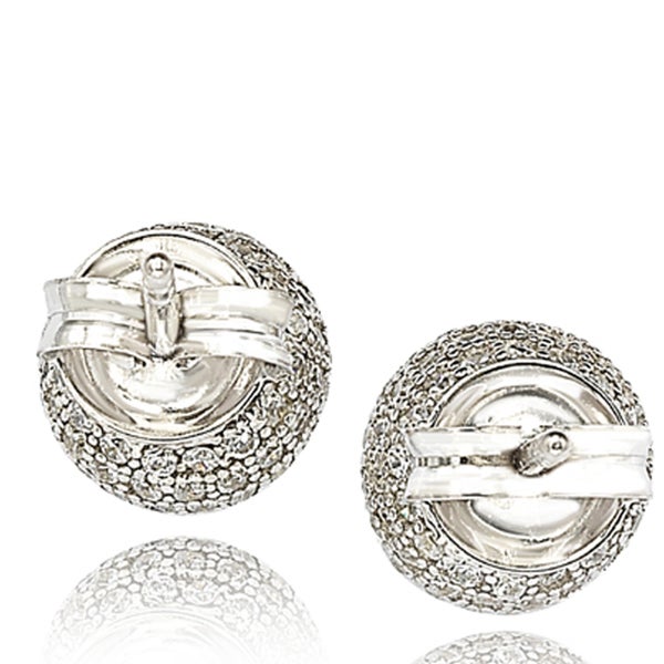 Suzy Levian Cubic Zirconia Sterling Silver Earrings