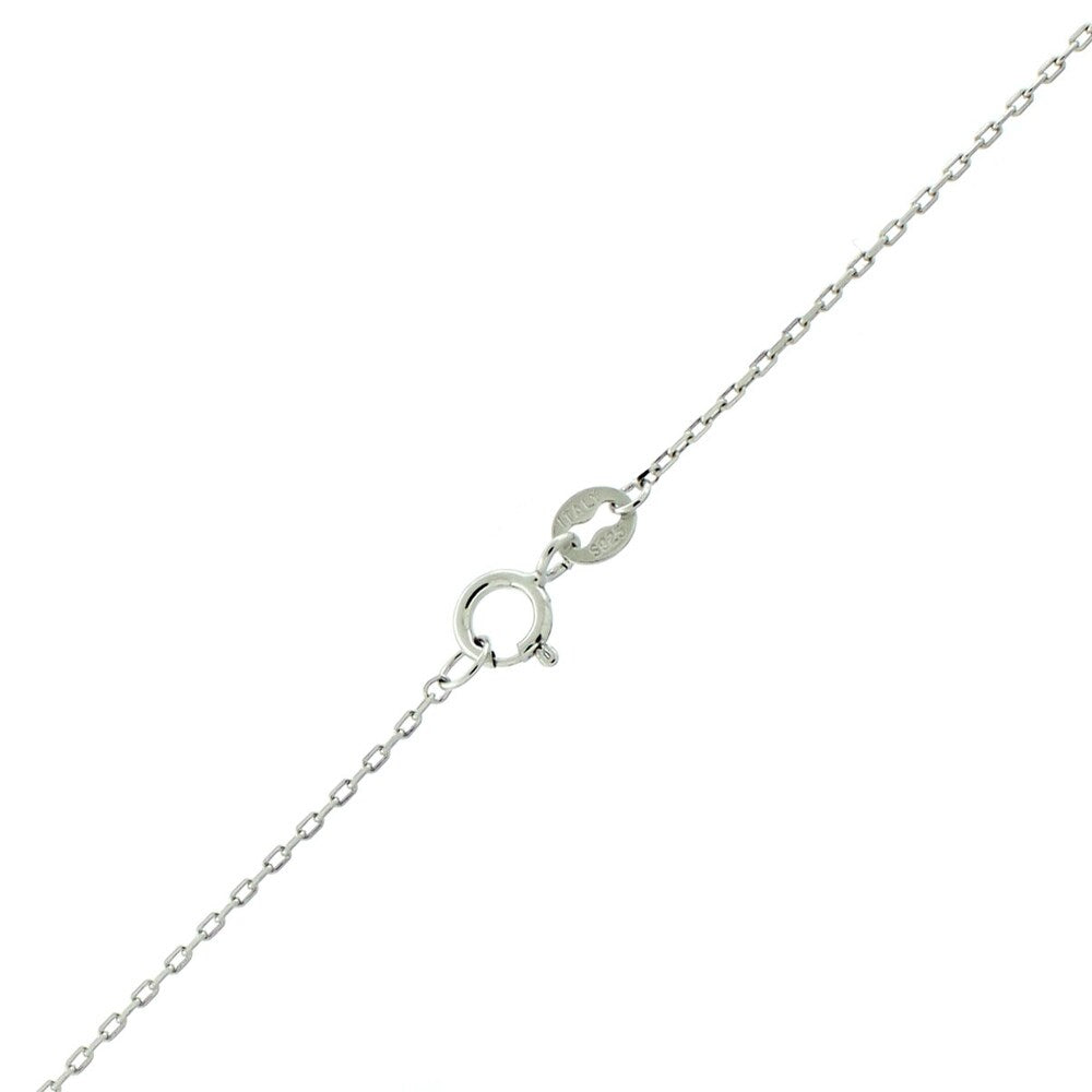 Suzy Levian White Cubic Zirconia Sterling Silver Micro Pave Pendant