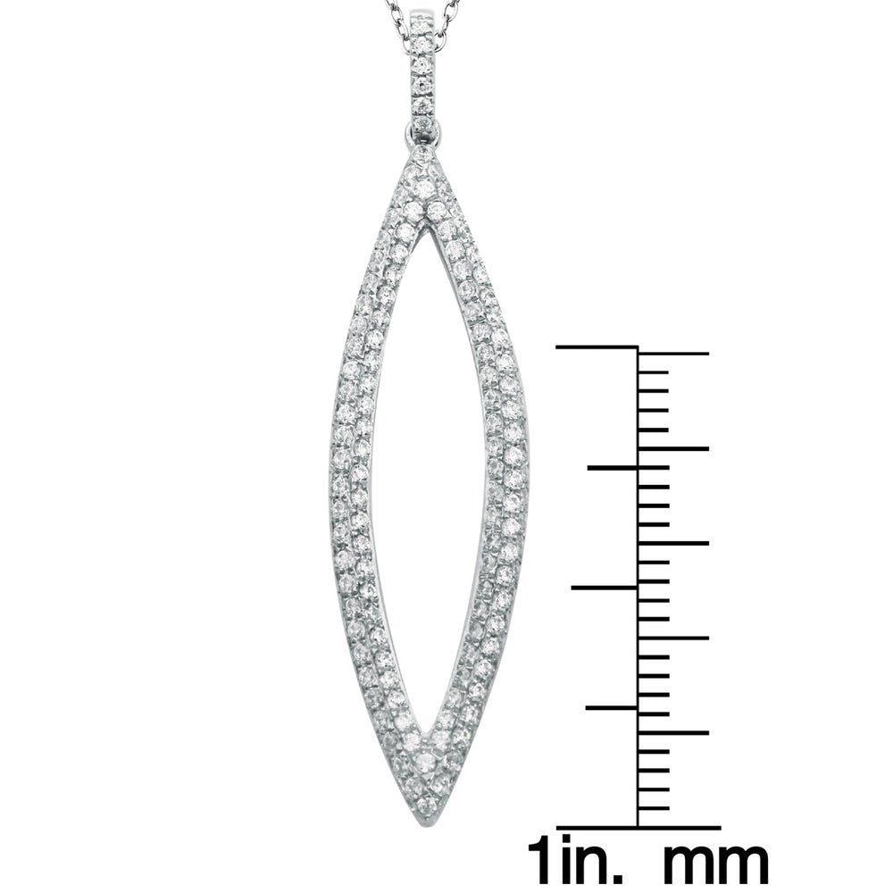 Suzy Levian Pave Cubic Zirconia Sterling Silver Pendant