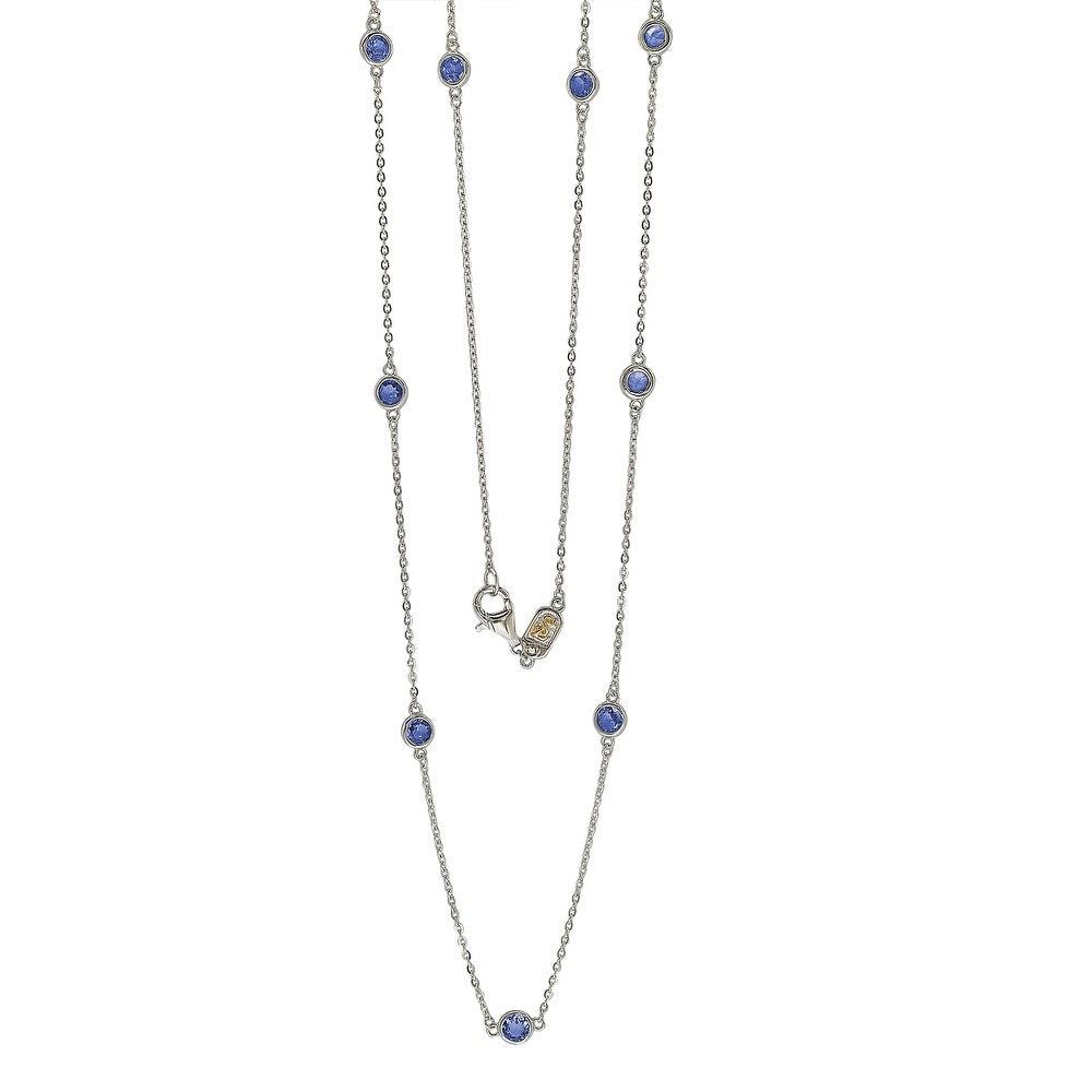 Sapphire hot sale station necklace