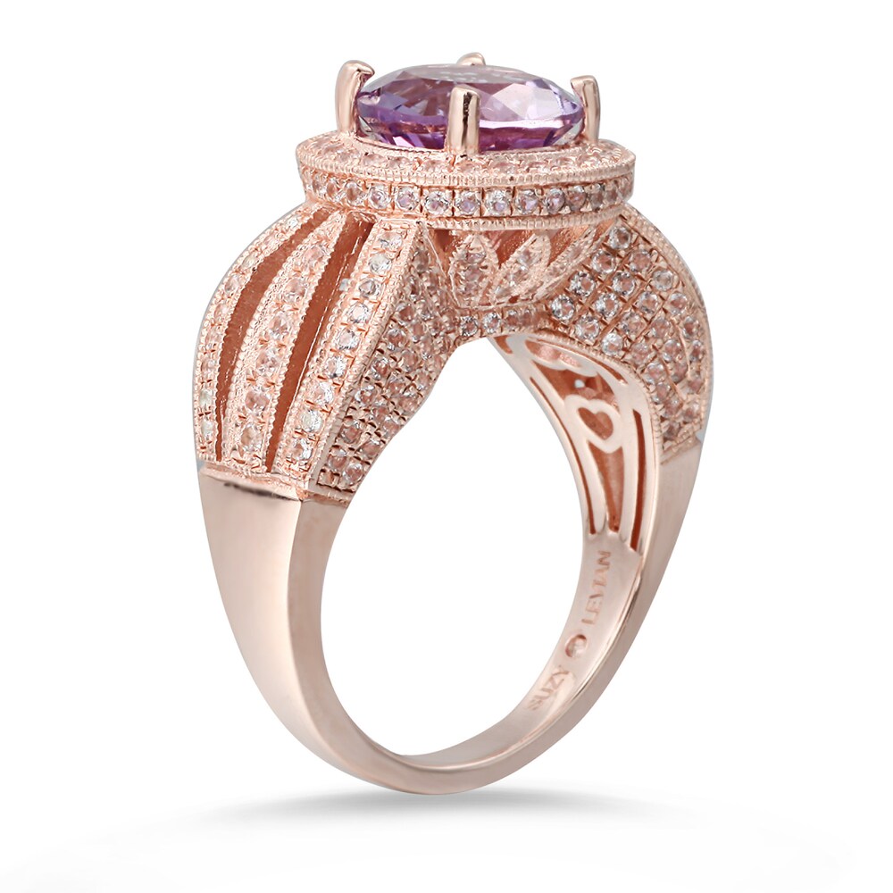 Suzy Levian Sterling Silver 4.37 TCW Purple Amethyst Ring