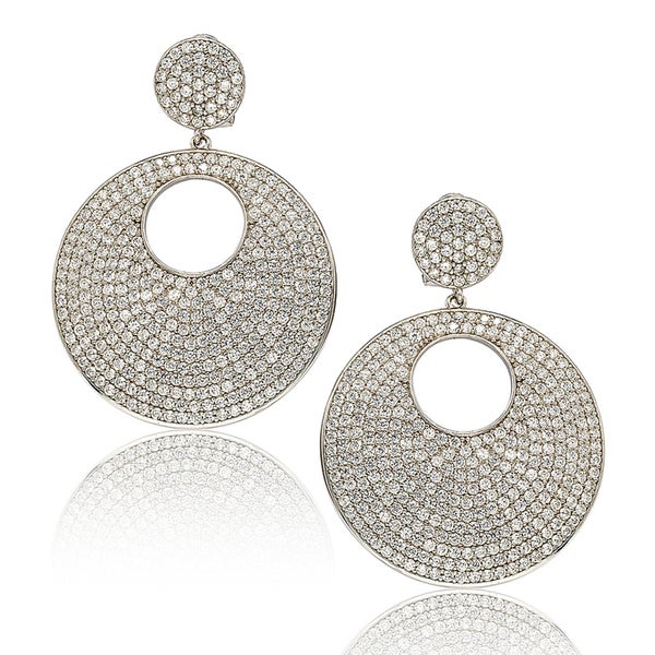 Suzy Levian Sterling Silver Cubic Zirconia Earrings