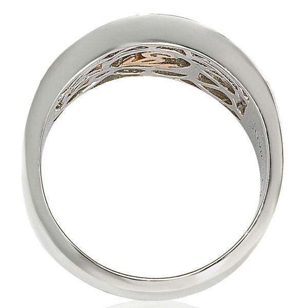 Suzy Levian Sterling Silver Cubic Zirconia Pave Ring