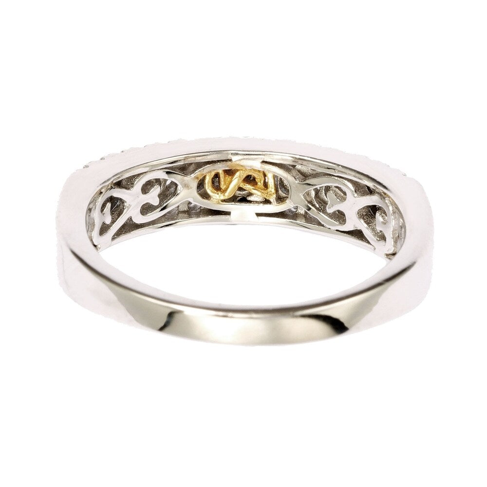 Suzy Levian Sterling Silver Sapphire & Diamond Accent Pave Band Ring