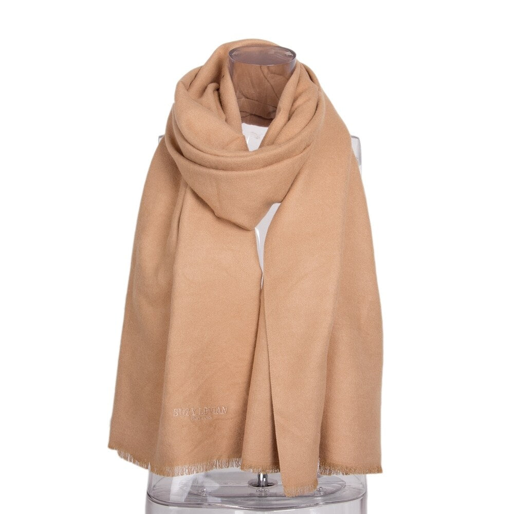 Suzy Levian Women's Classic Camel Soft Scarf