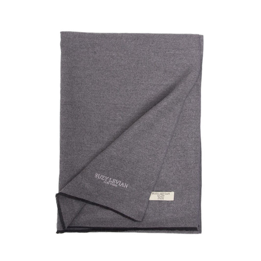 Suzy Levian Women's Classic Dark Heather Grey Soft Scarf