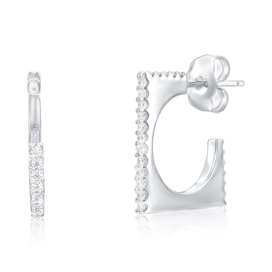 Suzy Levian square open hoop earrings for summer 2026 celebrity vacation style