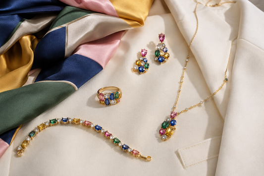 How to Mix Gemstone Colors Without Looking Overdone - Suzy Levian editorial lifestyle cover