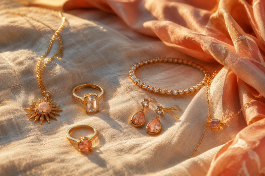 Sunset Jewelry Colors: A Late-Summer Guide to Warm Sparkle - Suzy Levian editorial lifestyle cover