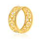 Suzy Levian Yellow Sterling Silver White Cubic Zirconia Cutout Ring