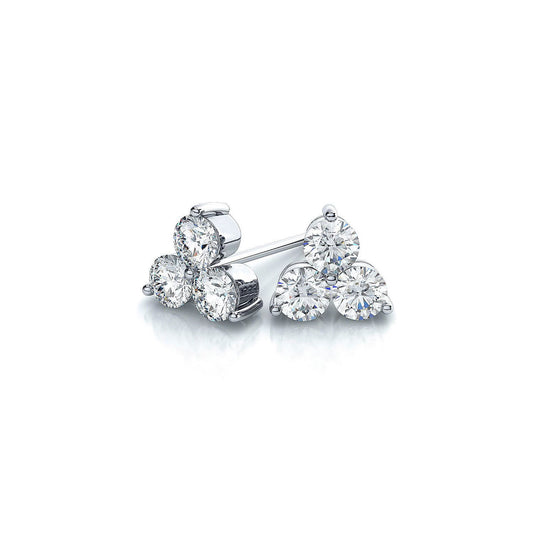 Suzy Levian White 14K 0.20 ct. tw. Diamond Cluster Studs