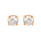 Suzy Levian 14K Rose Gold Classic Four-Prong 0.33 ct. tw. Diamond Stud Earrings