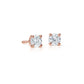 Suzy Levian 14K Rose Gold Classic Four-Prong 0.33 ct. tw. Diamond Stud Earrings