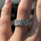 Suzy Levian White Sterling Silver White Cubic Zirconia Cutout Ring