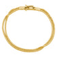 Suzy Levian Yellow Sterling Silver 2 Strand Cubic Zirconia Bracelet
