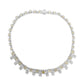 Suzy Levian Sterling Silver Gala Firework Yellow & White Multi-Cut Cubic Zirconia Tennis Necklace