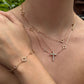 Suzy Levian Rose Sterling Silver White Cubic Zirconia Clover and Circles Bracelet