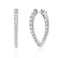 Suzy Levian Sterling Silver White Cubic Zirconia Teardrop Shape Earrings