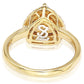 Suzy Levian Gold plated Sterling Silver Brown Cubic Zirconia Ring