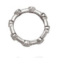 Suzy Levian Stackable White Sterling Silver Cubic Zirconia Round Ring