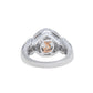 Suzy Levian Sterling Silver Round-Cut White Cubic Zirconia Pave Ring