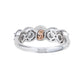 Suzy Levian Sterling Silver Cubic Zirconia 5-Stone Halo Ring