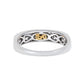 Suzy Levian Sterling Silver Sapphire & Diamond Accent Pave Band Ring