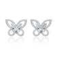 Suzy Levian Sterling Silver & White Cubic Zirconia Butterfly Earrings