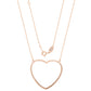 Suzy Levian 14K Rose Gold & .70cttw Diamond Large Heart Pendant