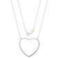 Suzy Levian 14K White Gold & .70cttw Diamond Large Heart Pendant