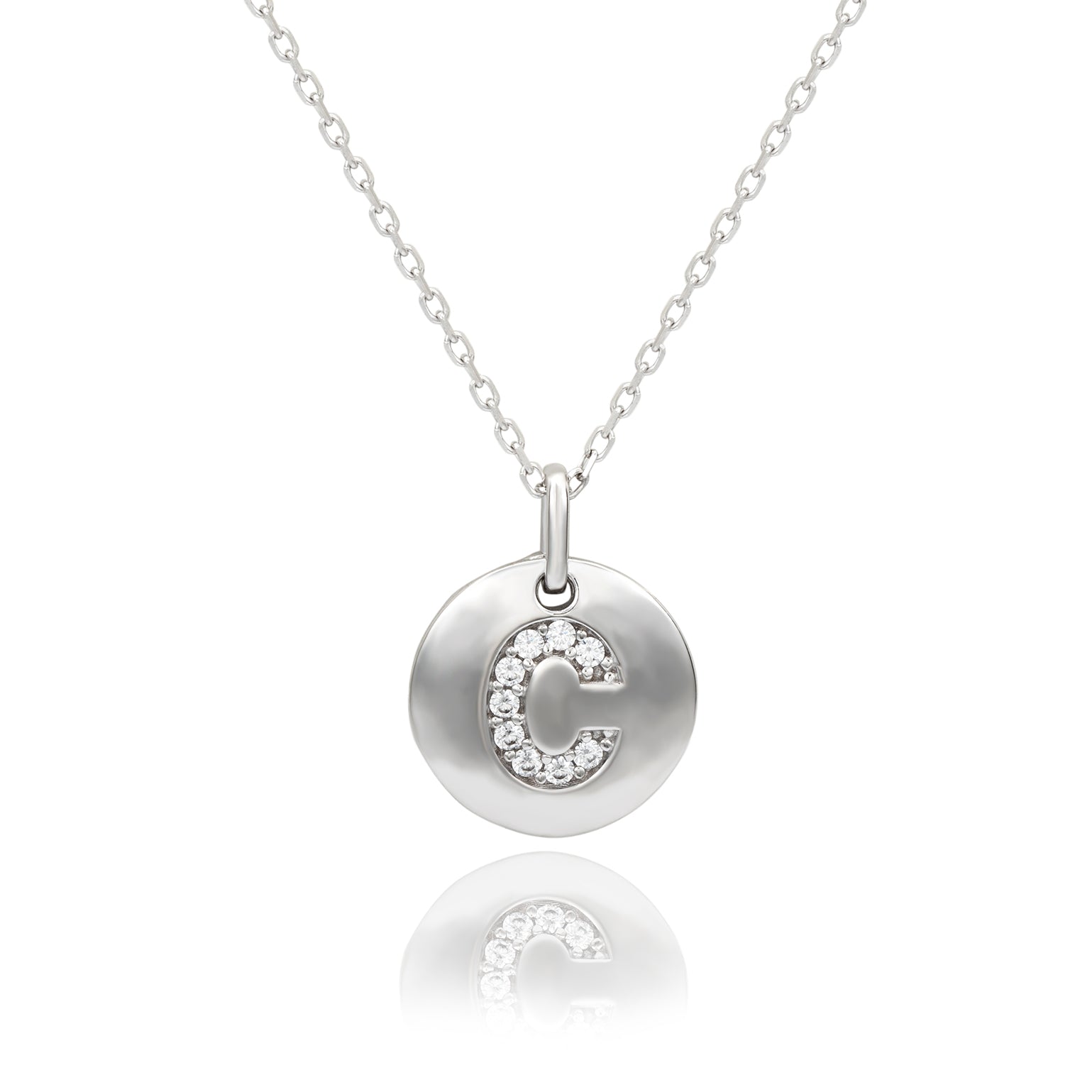 VIKI LYNN Collana Iniziale Con Angelo In Argento 925 – Ciondolo Lettera Alfabeto Con Zirconia, Lunghezza Regolabile, Idea Regalo