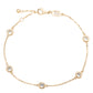 Suzy Levian 1 Cttw 14K Yellow Gold Diamond Station Bracelet