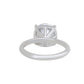 Suzy Levian Sterling Silver Round Cut Cubic Zirconia Solitaire Engagement Ring
