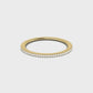 Suzy Levian 14k Yellow Gold & .14 cttw White Diamond Eternity Ring