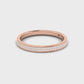 Suzy Levian 14k Rose Gold & .16cttw White Diamond Half Eternity Ring