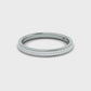 Suzy Levian 14k White Gold & .16cttw White Diamond Half Eternity Ring